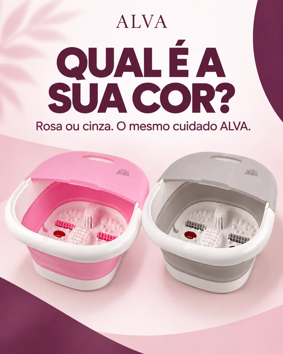Escolha a cor do seu ALVA. O mesmo spa dobrável em duas opções de cor.