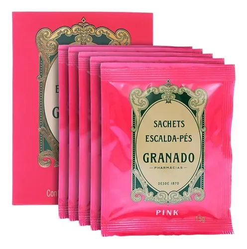Sachês Escalda-Pés Granado Pink, brinde do Spa ALVA