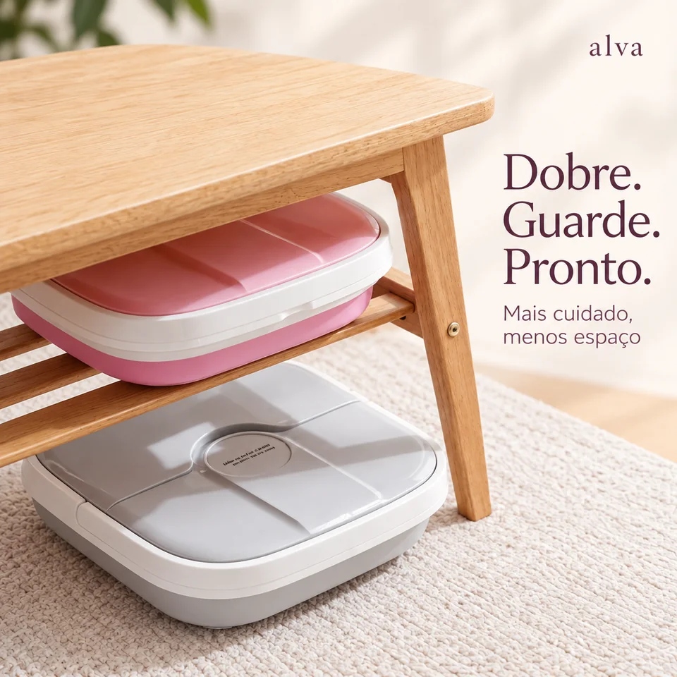 Spa dobrável ALVA guardado