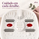 Detalhe dos rolos massageadores do spa ALVA